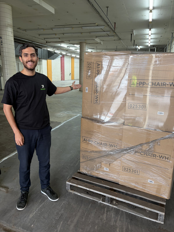 Pete at the warehouse